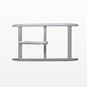 Boucle Hyères argent satinée